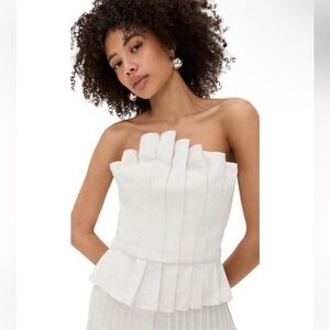 Azulu Women's White Nola Top NWT Sz XS